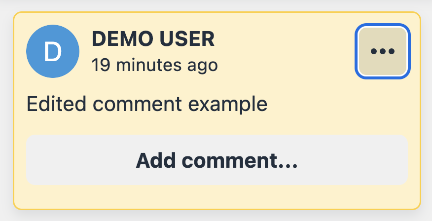 Edit Existing Comment Ellipsis